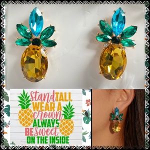 Pineapple Drop Earrings